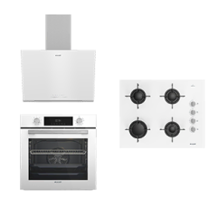 BEYAZ CAM ARÇELİK ANKASTRE SET (OCD T 601-1 EB - AFC 330 B - ADE 604 B)